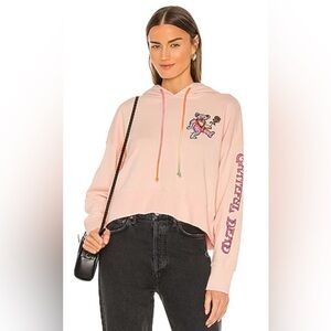 DAYDREAMER by REVOLVE Grateful Dead Tie Dye Bear Hoodie in Coral Reef Size Med